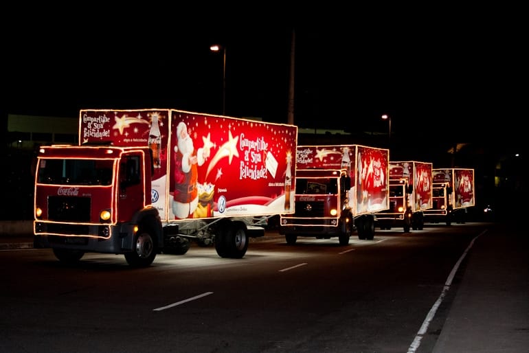 Caminhão Coca Cola Caravana Natal